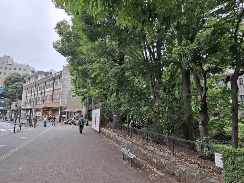 玉川上水三鷹駅前